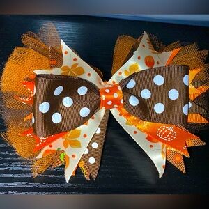 Thanksgiving hair bow
